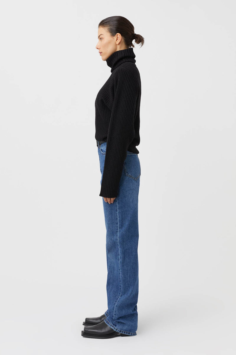 Taro Turtleneck Knit in Black - C&M |CAMILLA AND MARC® Official